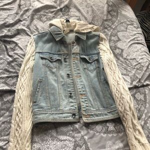 Sweater/jean jacket